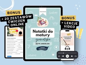 notatki do matury okładka ćwiczenia online i lekcje video z bonusami